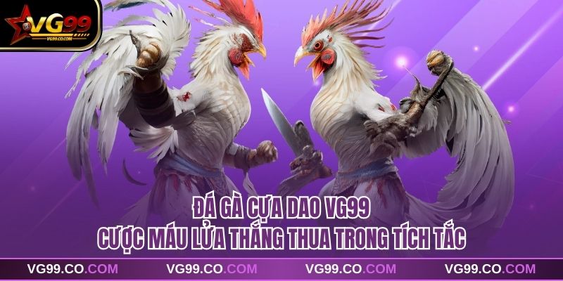 Đá Gà Cựa Dao VG99 Cược Máu Lửa Thắng Thua Trong Tích Tắc