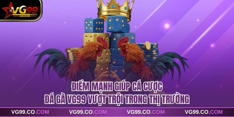 Điểm mạnh giúp cá cược đá gà VG99 vượt trội trong thị trường